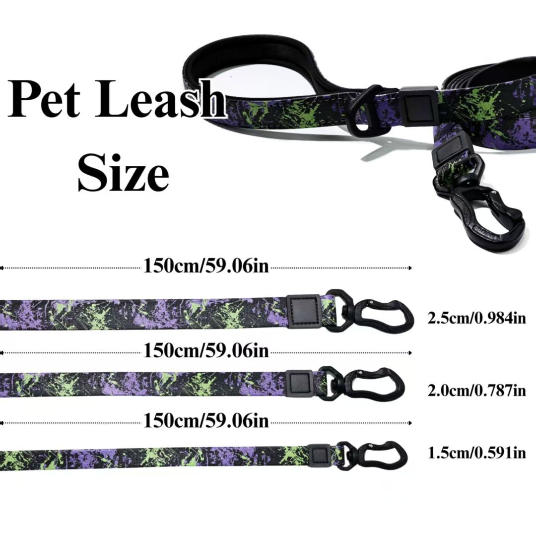 UV Printing Camouflage Embossed Pet Leash Set Is A Perfect Combination Of Style And Functionality Specially Designed For Pets' Outdoor Activities. Every Detail From Craftsmanship To Material Selection