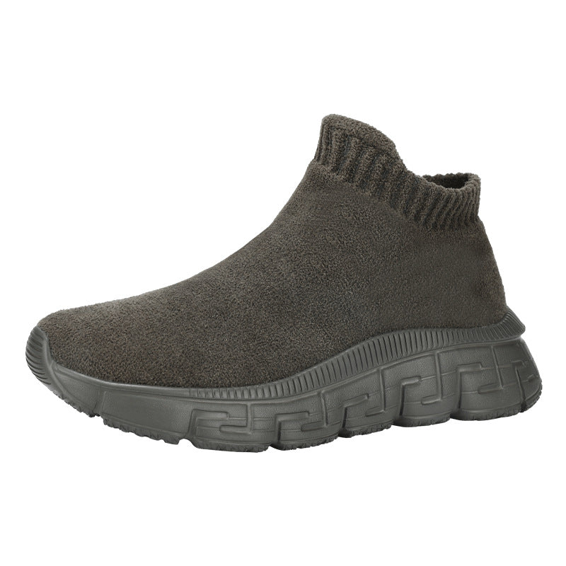 Technology Flying Woven Surface Winter Fashionable Breathable Comfortable Slip-on Casual Shoes