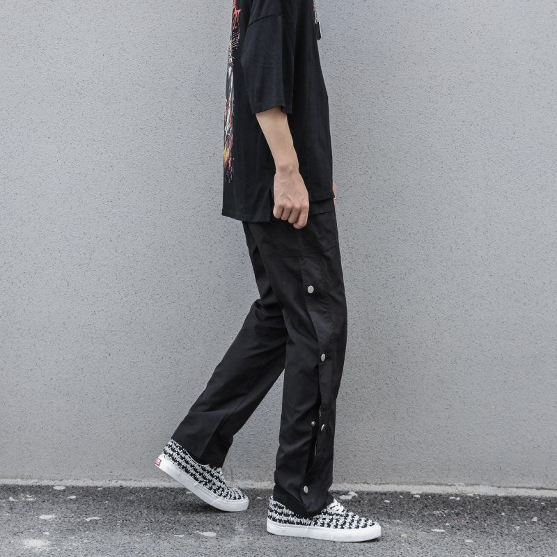 Tooling Breasted Trousers Dark Wind Loose Zipper Casual Pants