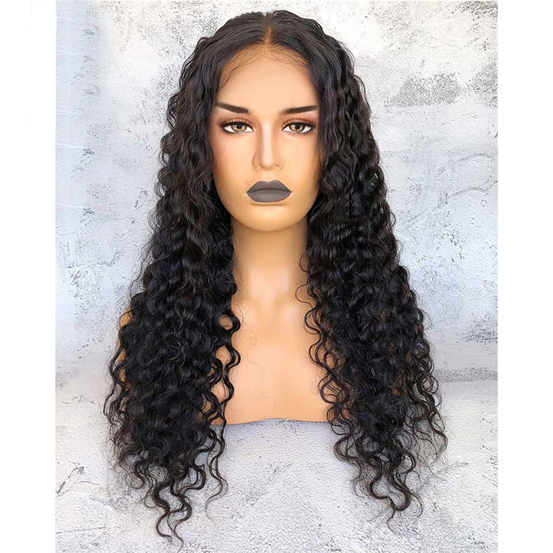 Wig Ladies Mid-length Curly Hair Hand-wrapped Small Curls