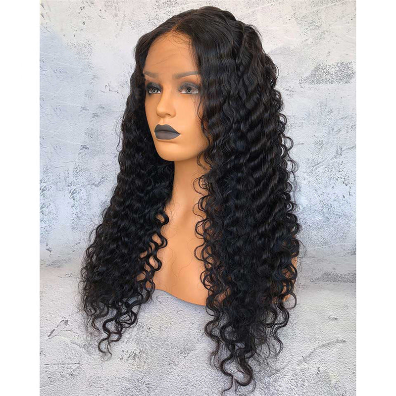 Wig Ladies Mid-length Curly Hair Hand-wrapped Small Curls