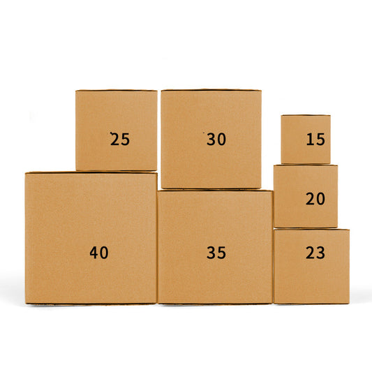 Moving and storing express packaged cardboard boxes