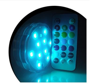 Colorful underwater waterproof lights highlight remote control lights