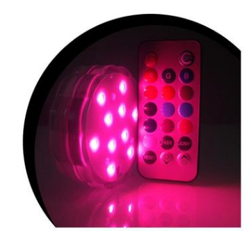 Colorful underwater waterproof lights highlight remote control lights