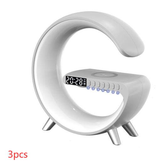 (Copy) New Intelligent G Shaped LED Lamp Bluetooth Speake Wireless Charger Atmosphere Lamp App Control For Bedroom Home Decor