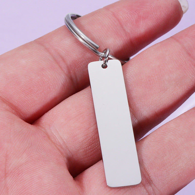 Glossy Can Carve Writing Keychain