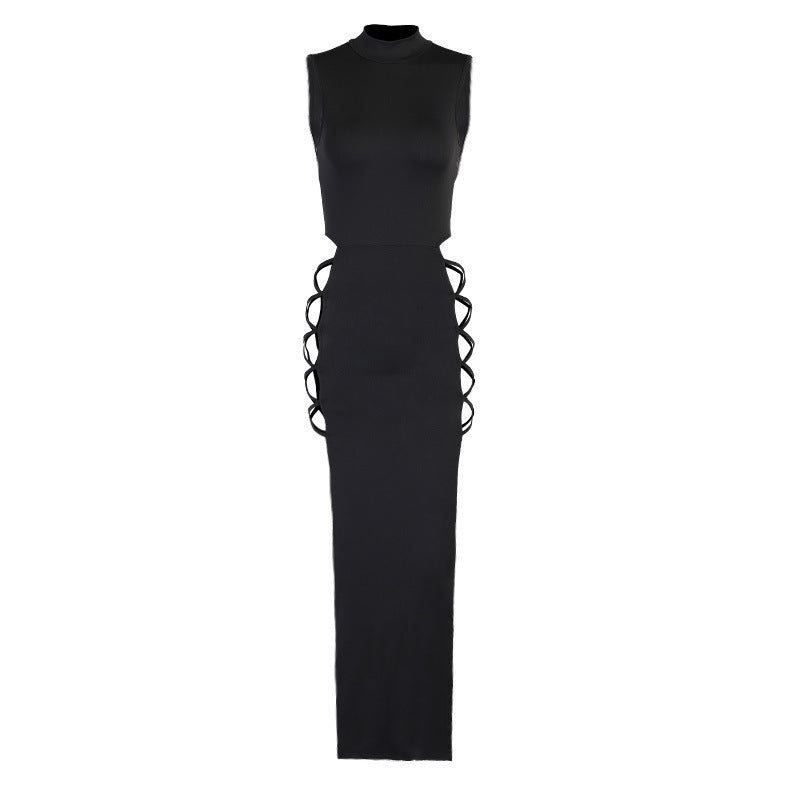 Strap Sexy Backless Temperament Long Dress