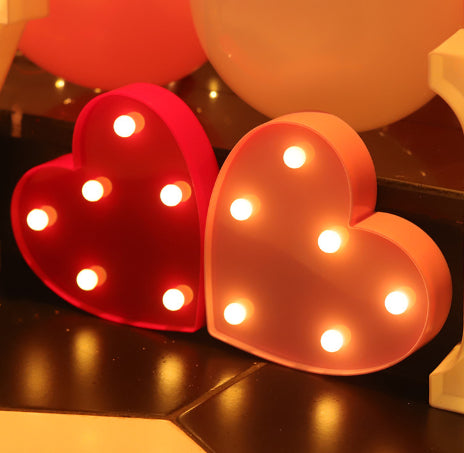 Luminous LED Letter Number Night Light English Alphabet Number Battery Lamp Romantic Wedding Christmas Party Decoration