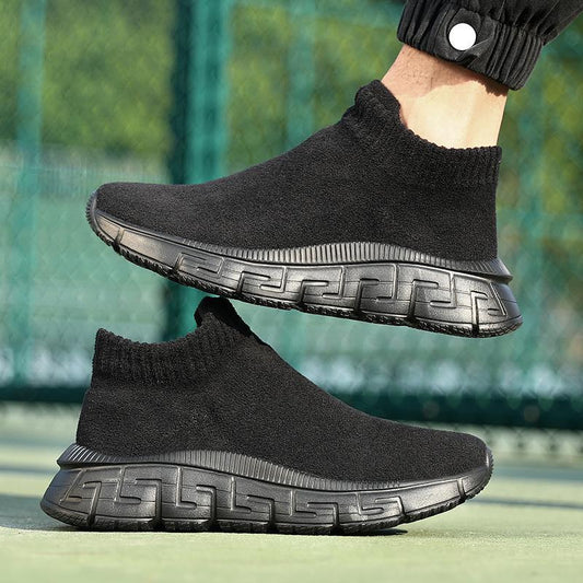 Technology Flying Woven Surface Winter Fashionable Breathable Comfortable Slip-on Casual Shoes