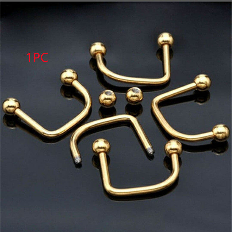 Body Piercing Jewelry 316 Medical Stainless Steel Lip Nail
